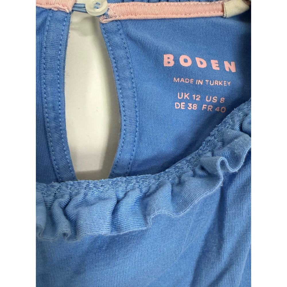 Boden Supersoft Frill Detail Top - Picture 4 of 6